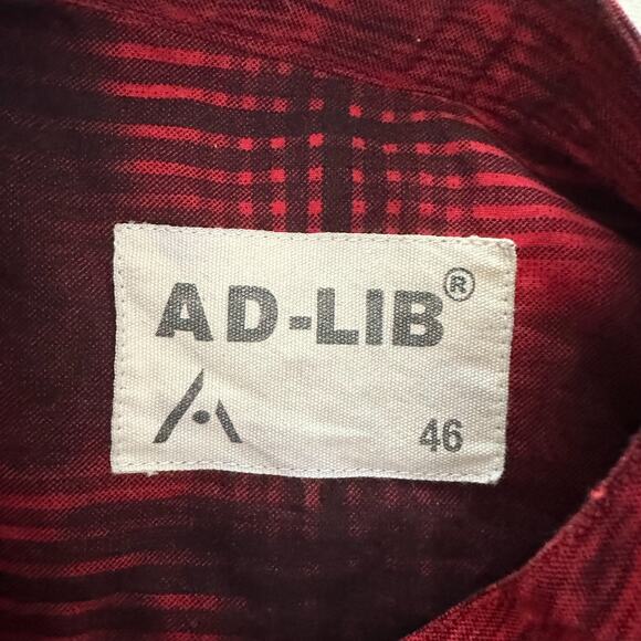 AD LIB Dress Womens 46 Red Shirt Dress Shift Abstract Midi Lagenlook US 14 - Picture 6 of 13
